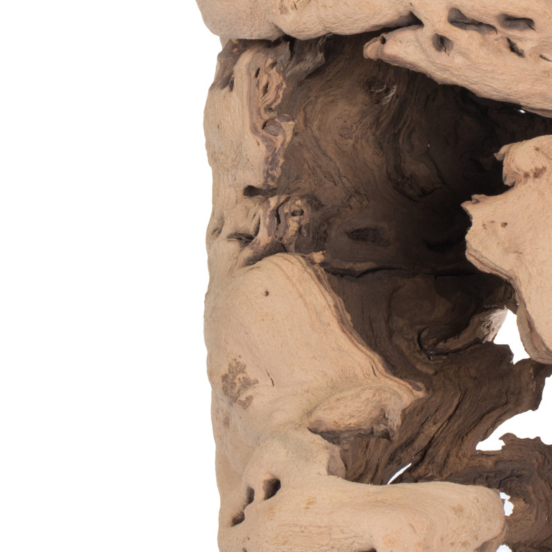 Vickerman 20-24" Split Grapewood Urns Sand Blasted, Dried