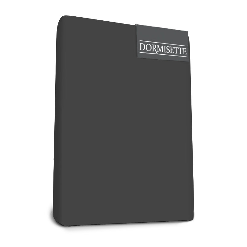 de Luxe Fitted Sheet, Anthracite, 140 x 220cm