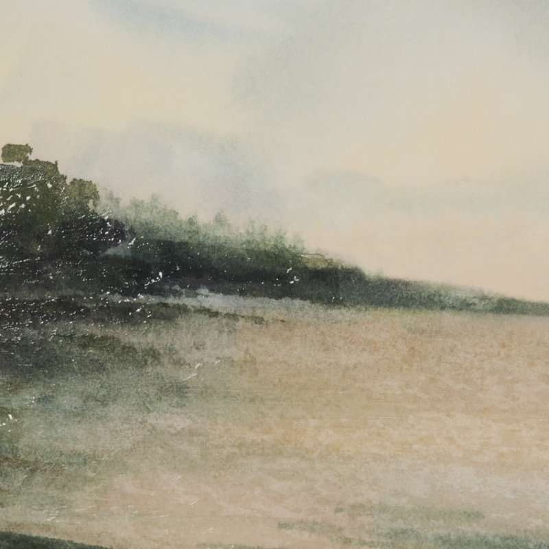 «Coastal Splendor II» par Studio, œuvre d'art encadrée à la main mate sous verre, Coastal Splendor II