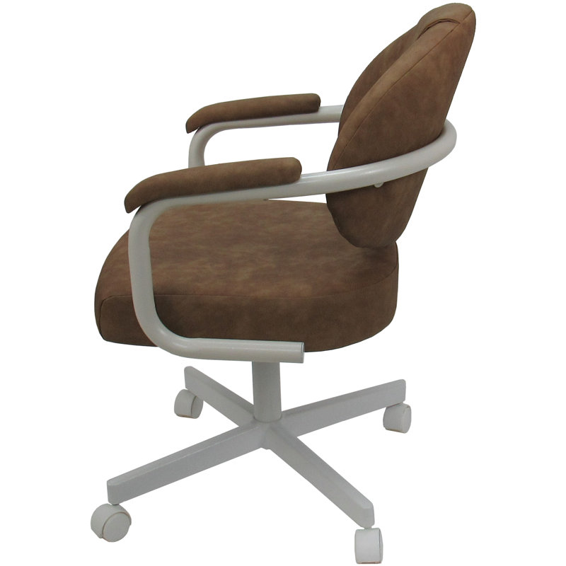 Chaise avec accoudoirs Magaw, Blanc