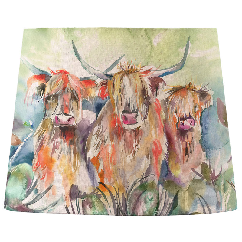 35cm H Cotton Drum Lamp Shade
