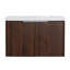 Meuble-lavabo à fermeture en douceur avec lavabo, 30 pouces pour petite salle de bain, 30 X 18-00630Caw (Kd-Packing)