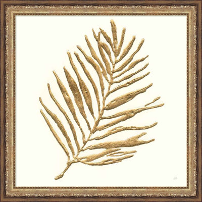 Gilded Palm V By Chris Paschke, Framed Wall Art -  Bay Isle Home™, AEE3E303688544FB96233DCDF7946C08