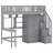 Imantas Kids Twin Loft Bed with Drawers-2144086728