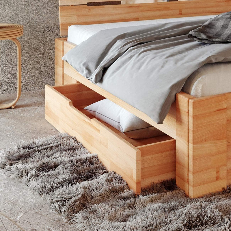 Elsa EU Toddler - 70 X 160 Cm Solid Wood Storage Bed