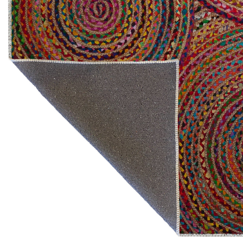 Tapis décoratif moderne multicolore à motif géométrique abstrait, Tapis de couloir 3 pi 3,37 po x 9 pi 10,11 po