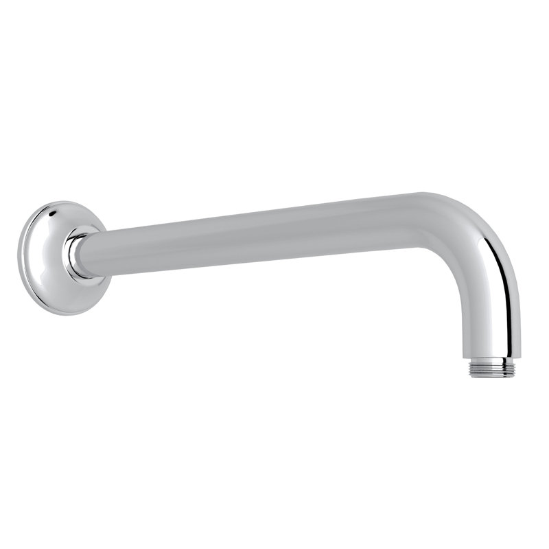 Rohl 12" Wall Mounted Shower Arm, Polished Chrome