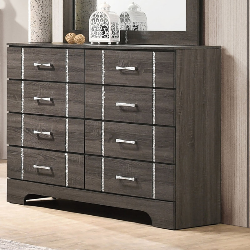 Commode double 8 tiroirs Glebs