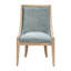 Chaise rembourrée avec garniture cloutée