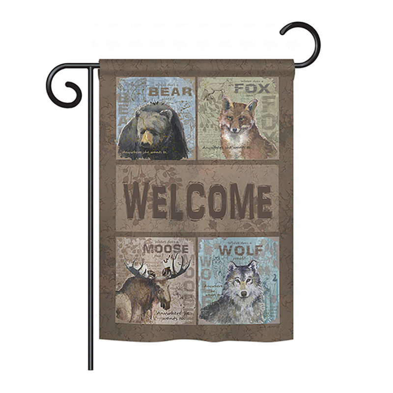 Double Sided Polyester Garden Flag, 18.5" H x 13" W