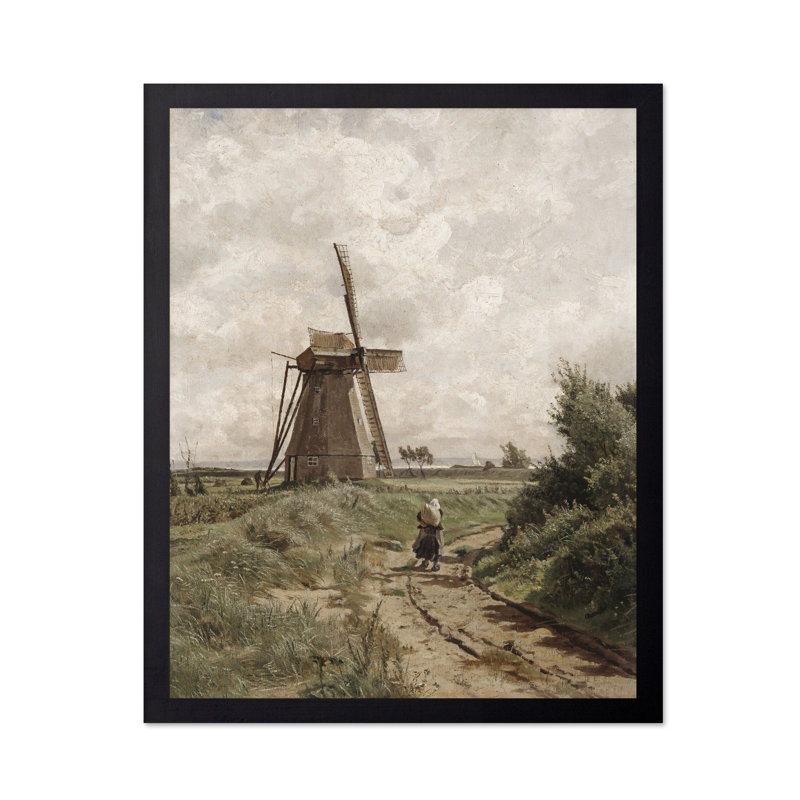 Moulin à vent près d'Ahrenshoop, Unframed, Poster, 08"H x 10"W
