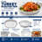 Disposable Aluminum Foil Roaster Pans with Handle Racks and Basting Tools for Turkey Baking & Serving