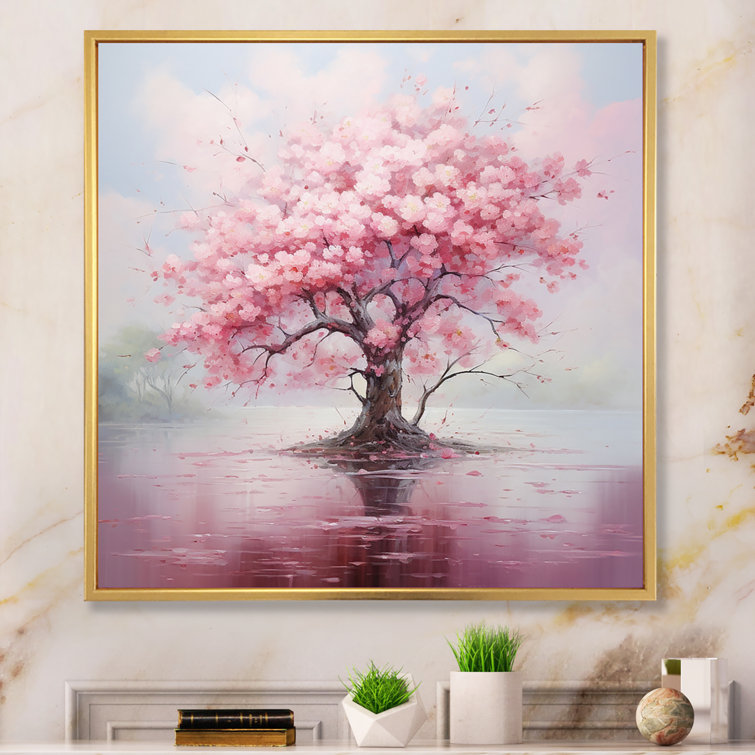 cute pink cherry print | Canvas Print