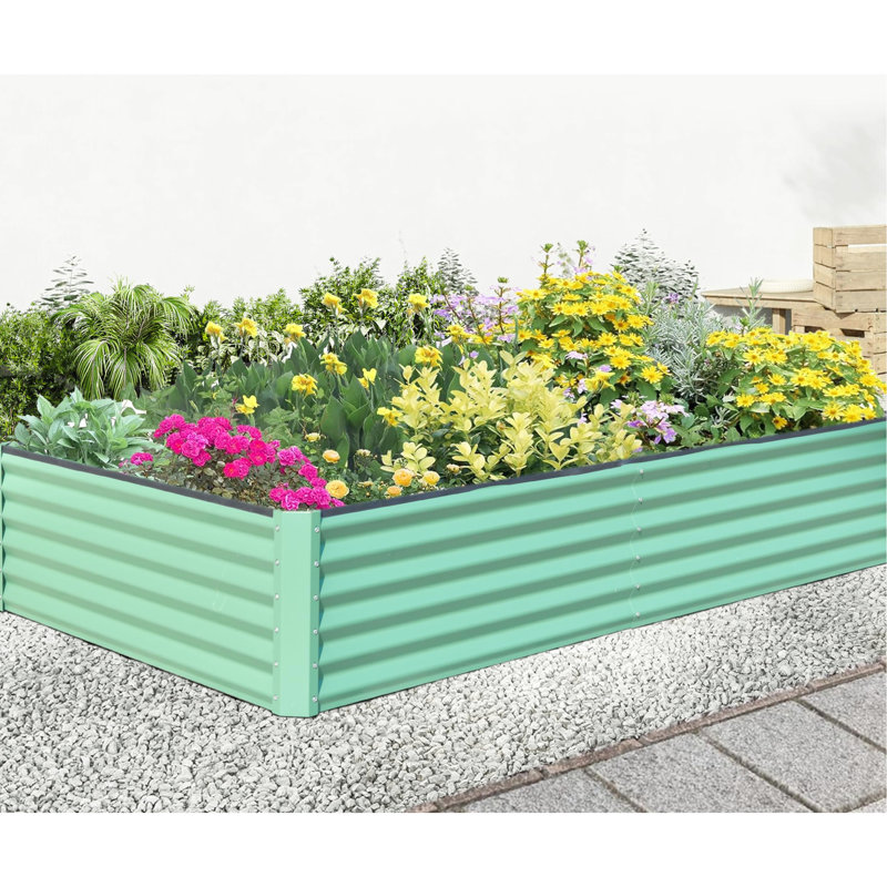 Lit de jardin surélevé en acier durable pour grande boîte à fleurs en métal pour légumes et fleurs