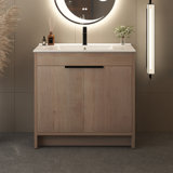 36''Freestanding Bathroom Vanity With Ceramic Sink
