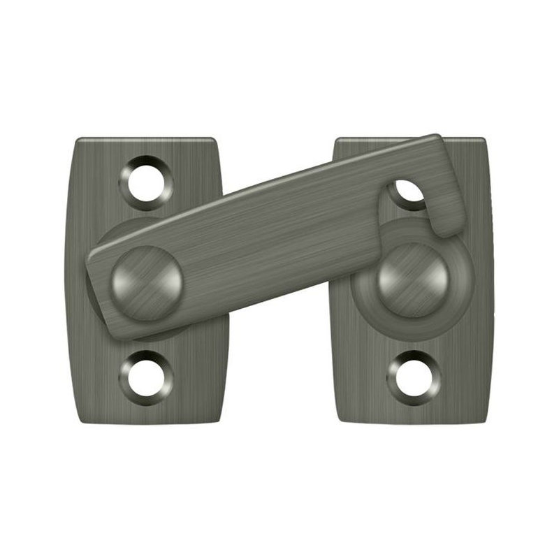 Brass Latch/Catch/Bolt, Antique Nickel