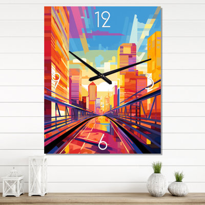 City Beijing Popart - Cityscapes Wall Clock