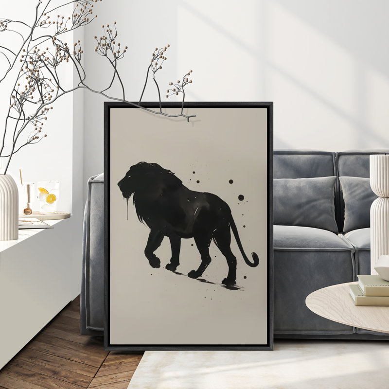Art mural encadré abstrait rétro antique classique pour chambre à coucher, H 36 po x l 24 po, Noir