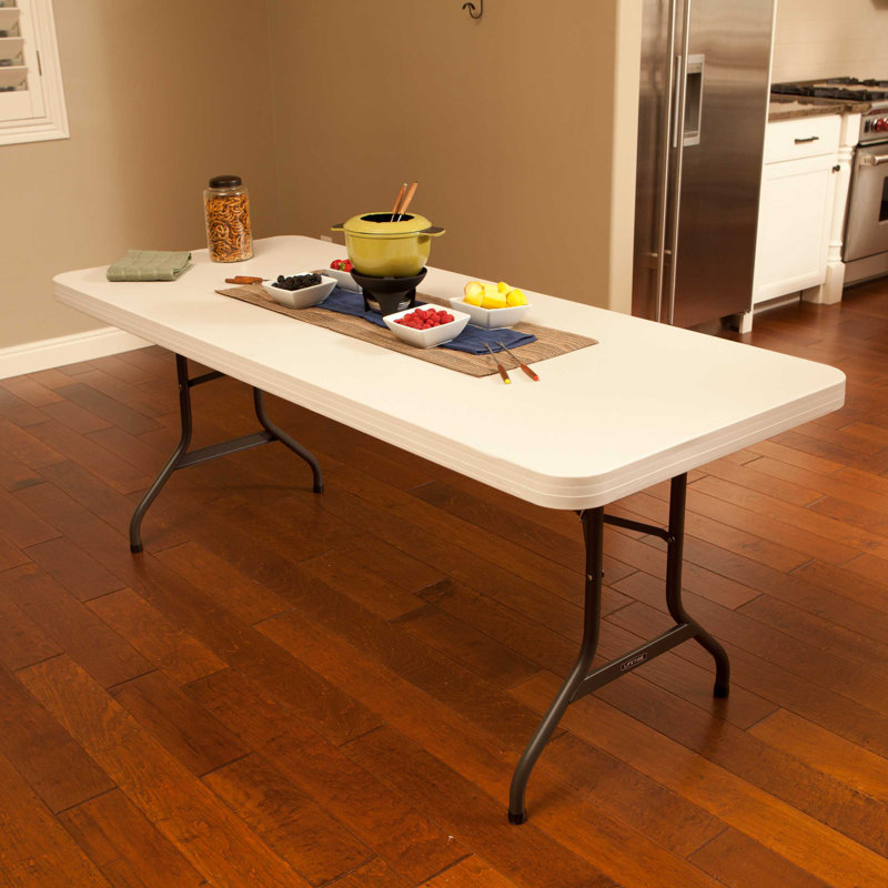 Lifetime Commercial Folding Table, Almond, 29" H x 96" L x 30" W
