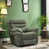 Green Faux Leather