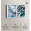 «Golden Geode Luxe Set Shadowbox», art mural bleu par Art Remedy-115200182-115200189