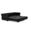 Canapé-lit convertible 3 en 1 Velveth avec revêtement en velours capitonné-130040540