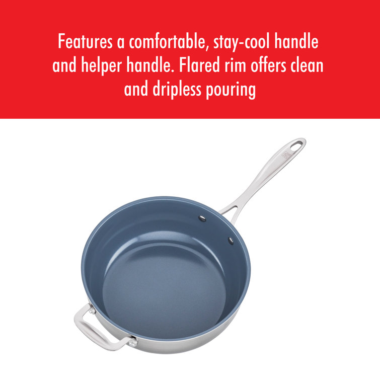 Zwilling JA Henckels Spirit 4.6 Qt Non-Stick Specialty Saute Pan with Lid &  Reviews