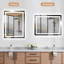 Miroir de salle de bain mural / sans cadre Worreno-1839046341