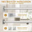 76cm Straight Wall Shower Curtain Pole