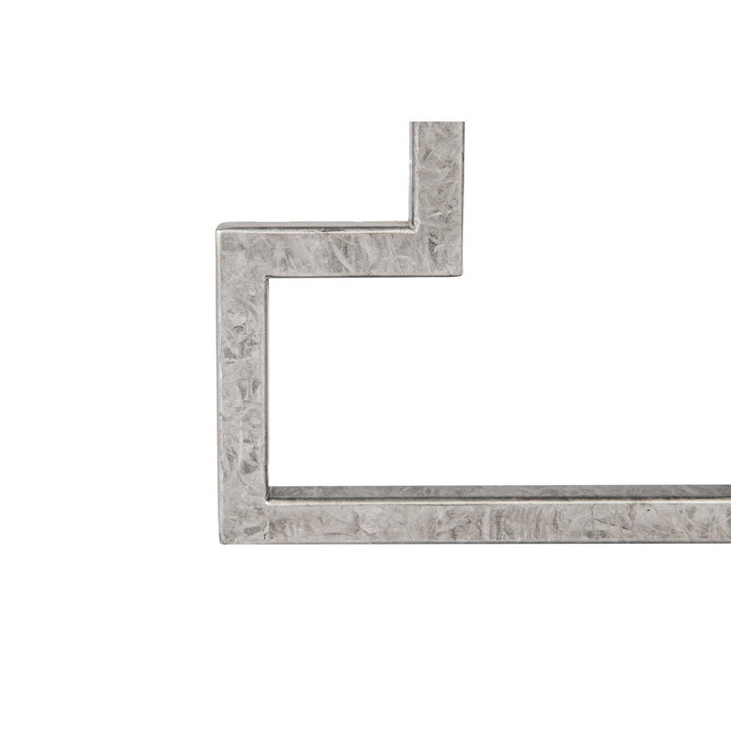 Salonika Cross Legs End Table, Royal Silver