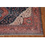 Tapis oriental bleu marine Sarouk Farahan noué à la main 10 x 13