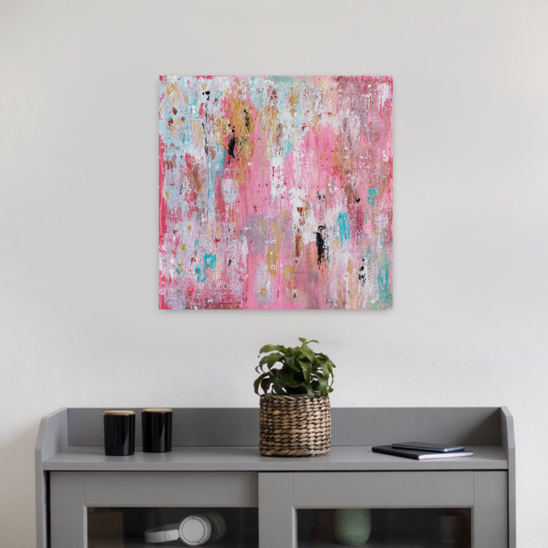 Art contemporain, art contemporain abstrait, H 18 po x l 18 po