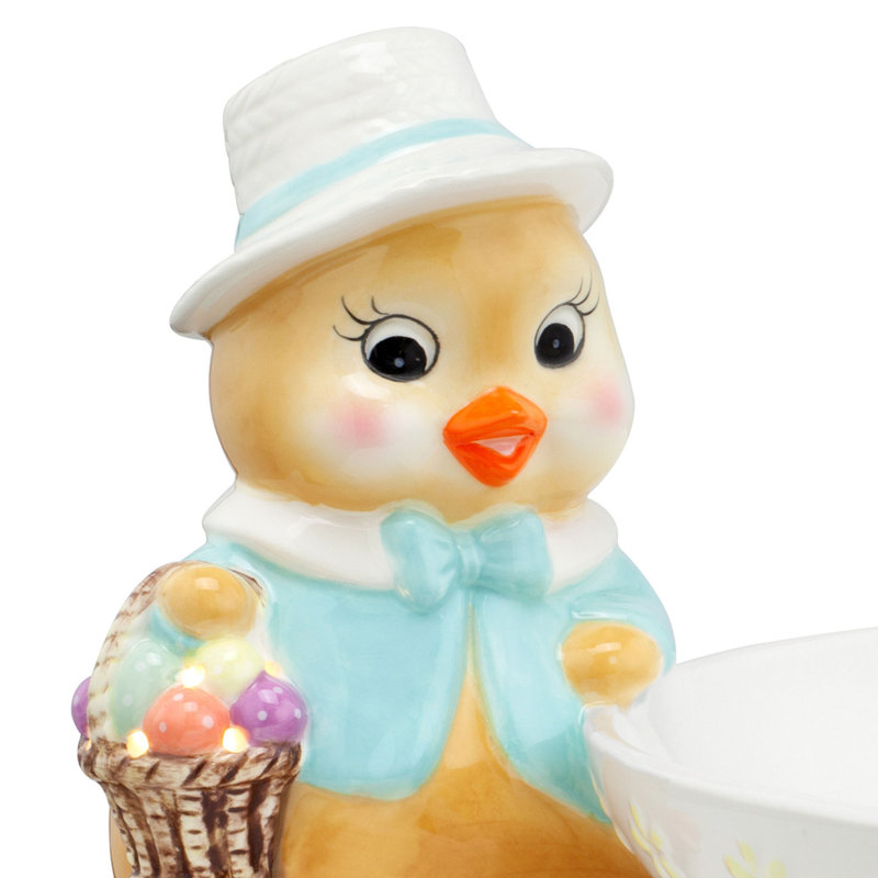 Easter Ceramic Chick Candy Dish