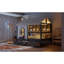 Lit double compact avec rangement et DEL, design moderne gris