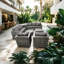 65cm Wide U-Shaped Wicker Patio Sectional Set