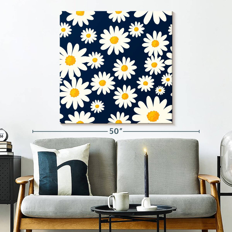 Arney Daisy Pattern, 33" H x 33" W