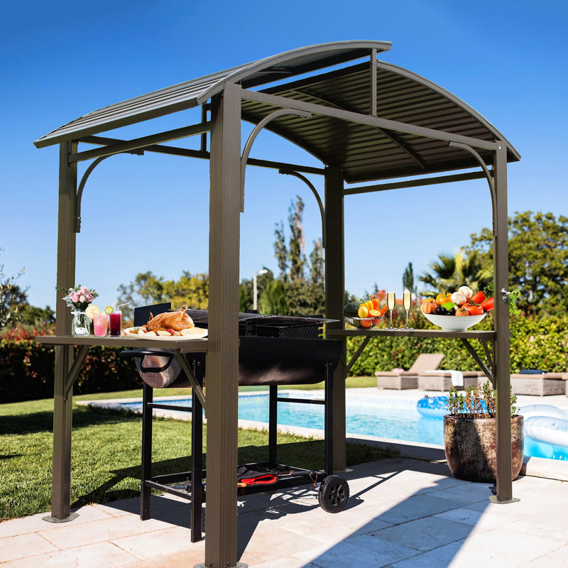 Toit en arc de jardin pour barbecue 8X5ft