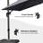 10 x 13 Ft Large Rectangular Tilt Adjustable Curved Cantilever Umbrella with Base-951507927