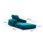 Fauteuil futon large de 35,4 po Elvin-1280276605