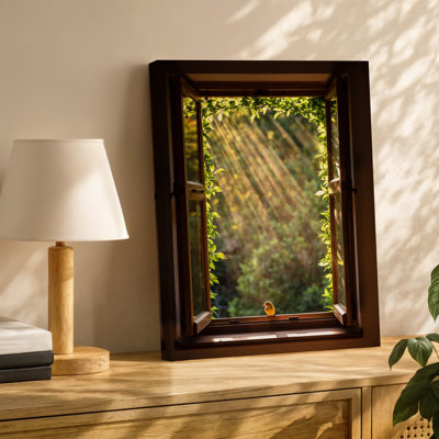 Canvas A Cozy Sunlit Room Featuring An Open Window Framed By Wall Art Lush Green Foliage Allowing Golden Rays Of Sunlight To Stream Canvas Wall Art