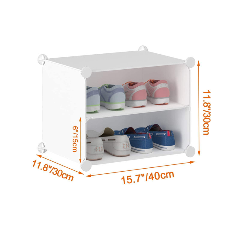 12 Pair Stackable Shoe Storage Box