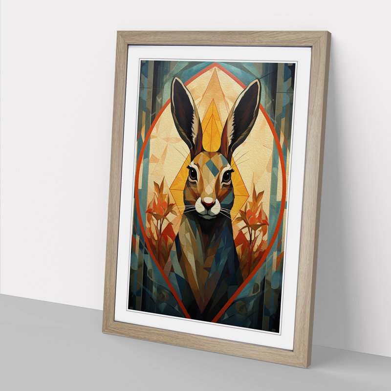 Hare Geometric No.2 - Framed Print