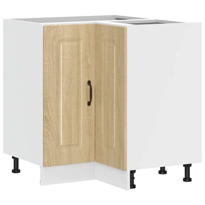 Kitchen Corner Base Cabinet Kalmar High Gloss Engineered Wood
