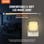 Veilleuse DEL, ensemble de 2, à brancher, 0,6 W, lumière blanche douce 3000 K, pour salle de bain ou couloir, avec capteur crépusculaire, conçue pour la chambre.