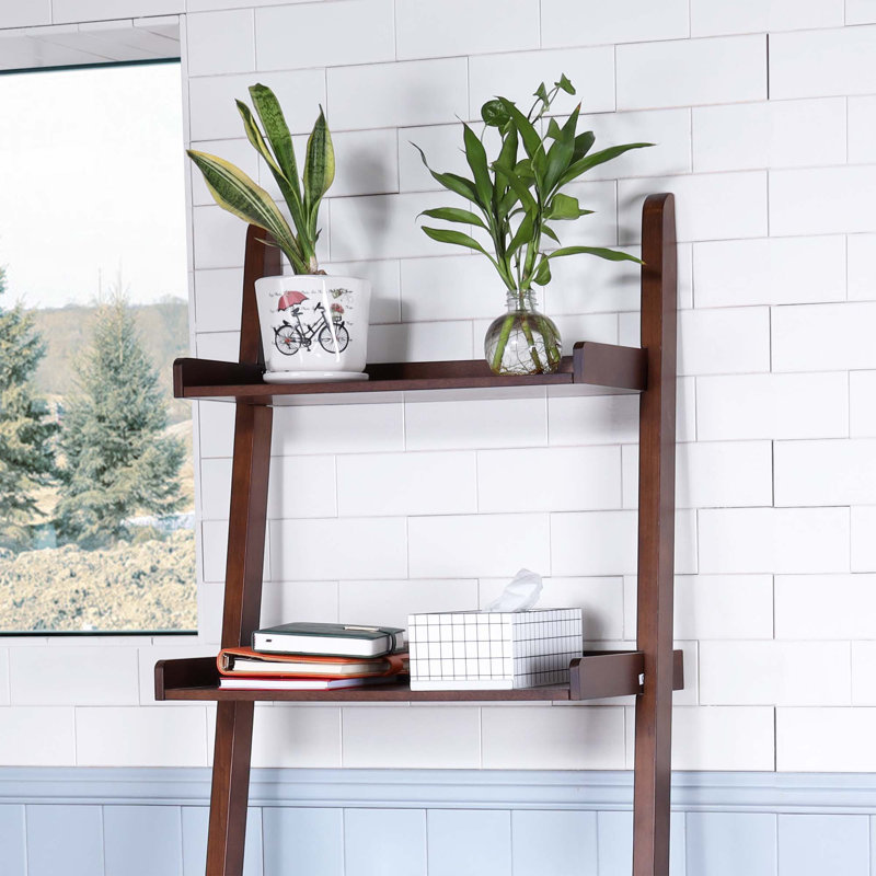 5 - Tier Ladder Shelf, Brown