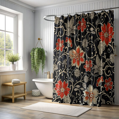 Textile Blooms - Rideau de douche Premium