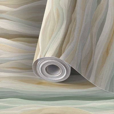 Papier peint auto-adhésif à peler et à coller fait à la main avec motif abstrait de ciel de sable serein auto-adhésif et amovible 24 po x 118 po (60 x 300 cm)