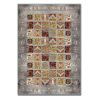 Luxurious Polyester Carpet, 3.3 x 4.6 Feet, 100% Velvet Fabric | 740 g/m², 0.08 in Pile Height | Non-Slip Felt Dot Underside, Laminated Sponge for Comfort | Easy to Clean, Machine Washable at 86°F