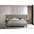 Upholstered Wall Panel Bed Light Brown-1705801877