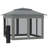 Pop Up Canopy, Outdoor Patio Gazebo Shelter With Removable Zipper Netting, Instant Event Tent W/ 114 Square Feet Of Shade And Carry Bag For Backyard, Garden-122524114
